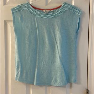 Boden linen top, size Small, EUC